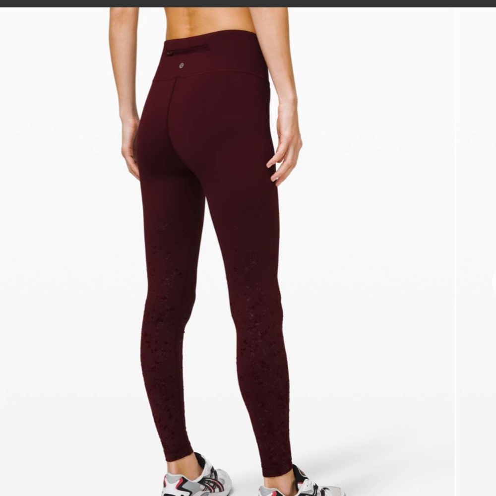 Lululemon Speed Wunder Mid-Rise Tight Speckle Shine